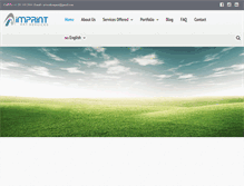 Tablet Screenshot of imprintartservices.com